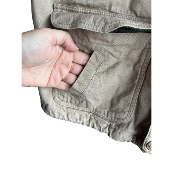 VTG 90s Mickey Inc Kids size L 8/10 Winnie Pooh Khaki Flannel Button Up Jacket - Picture 9 of 14